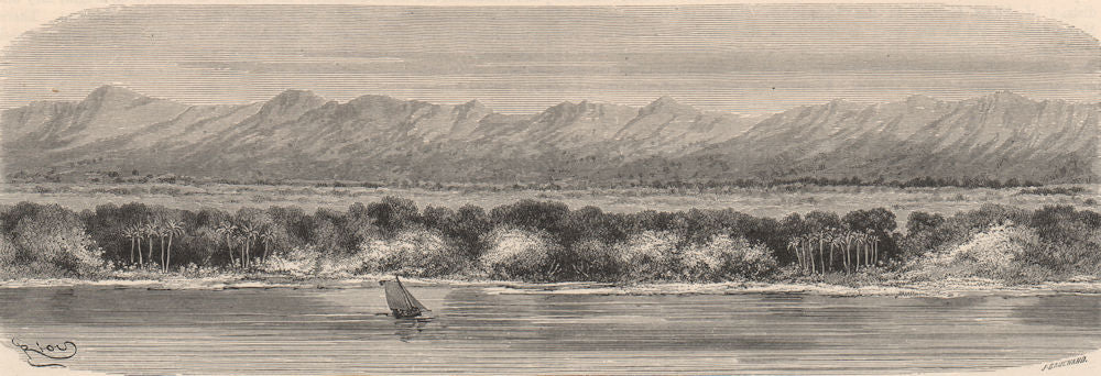BRAZIL. Mountains of Paruacuara, on the left bank of the lower Amazon 1882